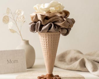 Scrunchie Holder Ice Cream Cone, Hair Tie Organizer Stand