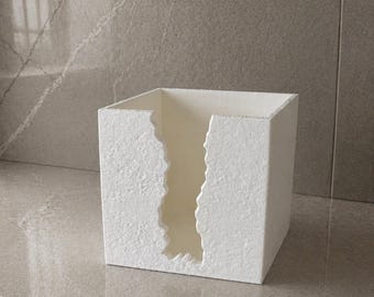 Organizer STL, Stone Texture Storage Holder, Digital File