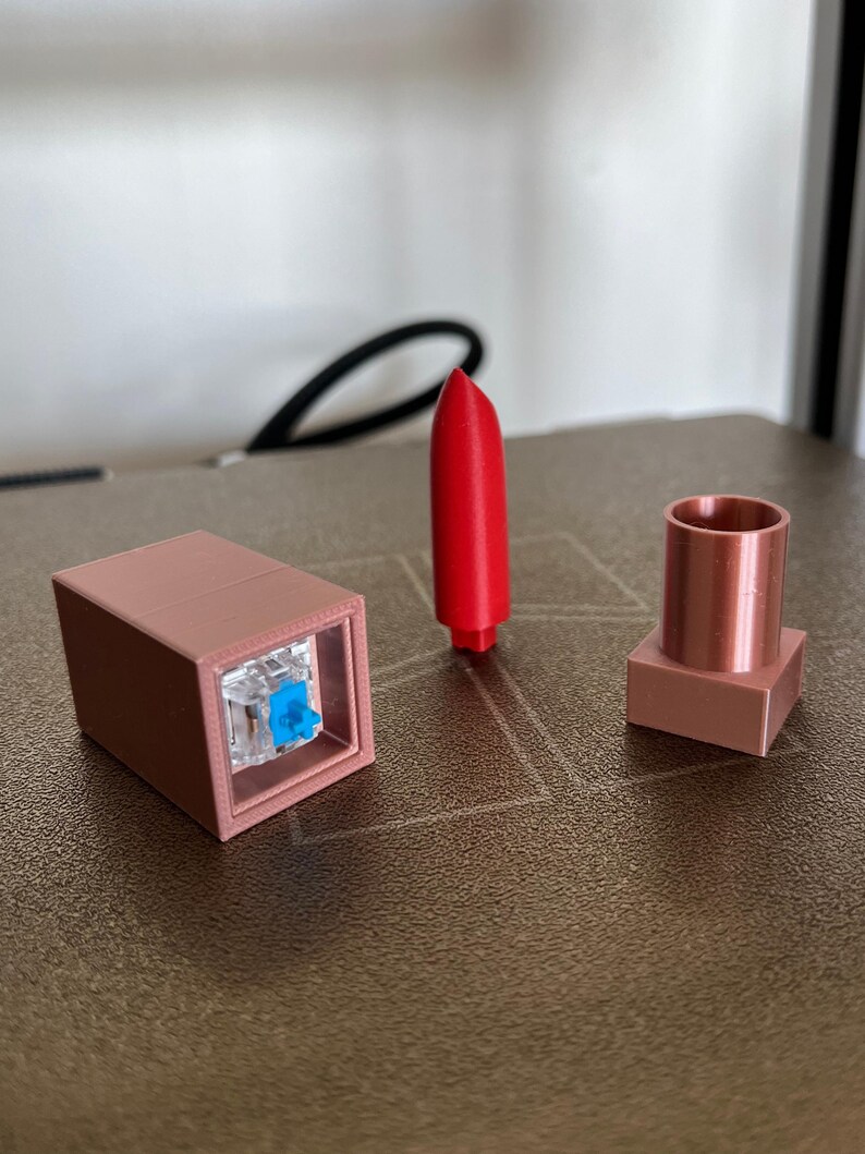Lipstick Clicker Keychain: Cherry MX, STL File for 3D Printing - Etsy
