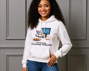 Energiespar-Modus Mittelgroßer Bio-Kapuzenpullover für Damen