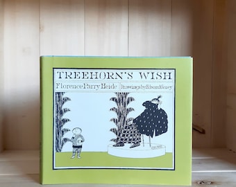 Treehorn's Wish von Florence Parry Heide illustriert von Edward Gorey signiert vom Autor 1984 Vintage Kinderbuch Erstausgabe