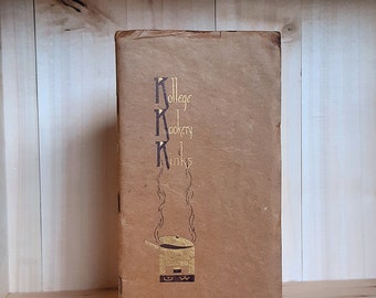 Antique Community Cookbook 1920 Kollege Kookey Kinks by the YWCA at the University of Washington, Seattle College Cookery
