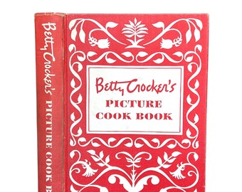 Betty Crocker's Picture Cook Book 1950 Iconic Vintage Cookbook First Edition, second printing, mid-century modern classic, color photos