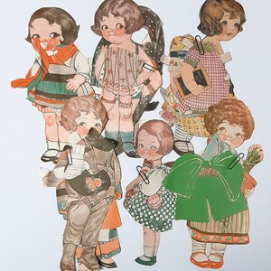 Antique Dolly Dingle Paper Dolls Clipped From Magazines Circa 1920s ...