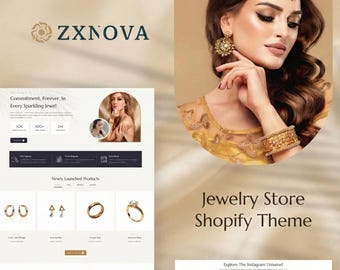 Jewelry Shopify Theme | Luxury Gold & Diamond Store Website