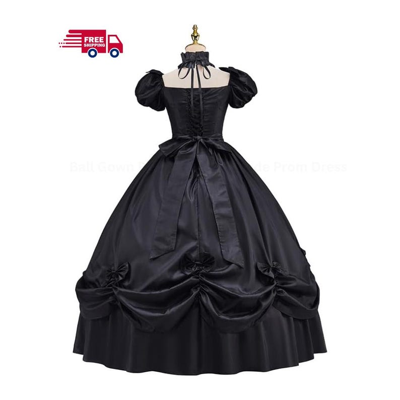Robe De Bal French Connection Noire Et Dorée Taille 10 - Style Skater, Longueur Mini - Occasion Excellent état