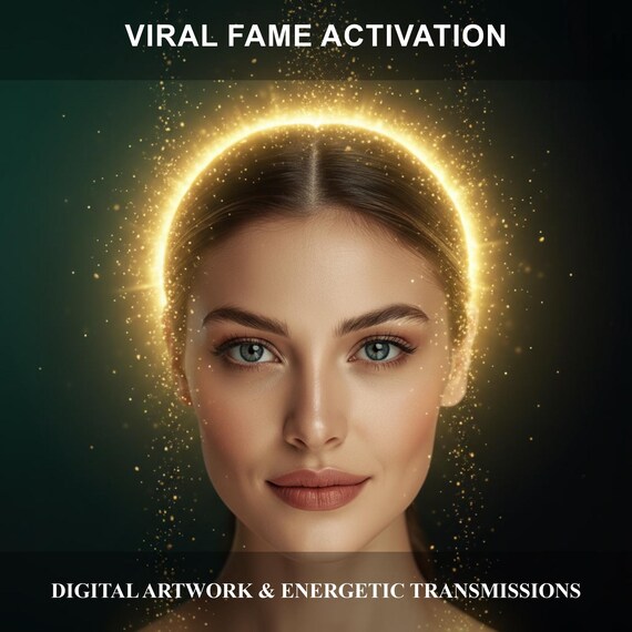 Viral Fame Activation for Social Media Success & Influence Charged Digital Artwork + Energetic Transmission with a Personal Report