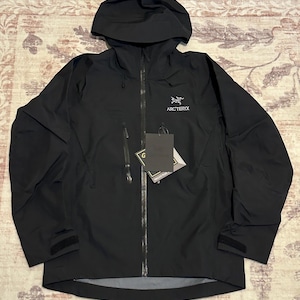 Arcteryx Alpha SV Mens Jacket Black Goretex Pro Shell Size M L XL Waterproof Technical Outdoor Ski Climbing Hiking Jacket New With Tags