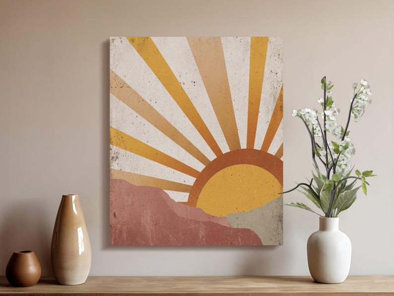 Stunning Retro Style Wall Art For Homes With Skylights image