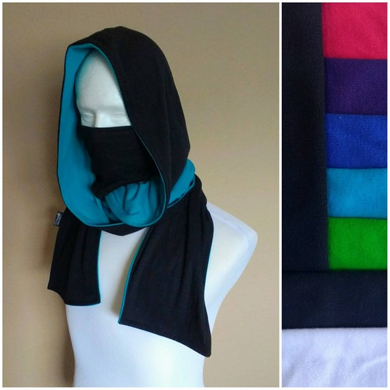 Ninja Hoodie Scarf Etsy