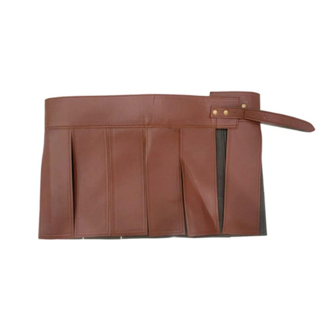 Jupe Gladiateur Romain - Déguisement Halloween - Taille 110cm - Longueur 38cm - Cuir Synthétique