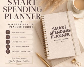 Smart utgiftsplanerare, ekonomisk budget, sparutmaning, skuldspårare (PDF-nedladdning)