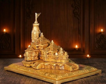 Widder Mandir Modell - Ayodhya Tempel Replik Idol, Wohnkultur Puja Sakrale Kunst