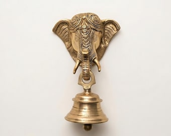Messing Elefant Ganesha Hängeglocke
