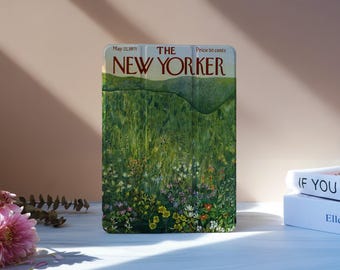 Funda New Yorker para iPad con ranura para lápiz para iPad 11/10/9, iPad Pro de 11" y 12,9", iPad Air 7/6 de 11" y 13", iPad Pro de 12,9" y 11" (2024), iPad Mini 6/7, M2, M4