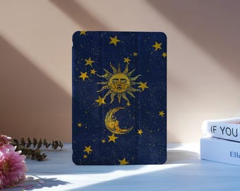 Etui na iPada z motywem Tajemnicy Tarota i miejscem na ołówek do modeli iPad 11/10/9, iPad Pro 11"12,9", iPad Air 7/6 11"13", iPad Pro 12,9"11"2024, iPad Mini 6/7, M4, M2