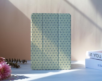 Retro Flowers iPad Case With Pencil Slot For iPad 11/10/9, iPad Pro 11"12.9", iPad Air 7/6 11"13", iPad Pro 12.9"11"2024,iPad Mini 6/7,M4 M2