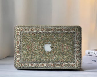 Retro Floral Macbook Case Cover for Air 15/13/11 Inch, Macbook Pro 13/14/15/16,Laptop Sleeves M4 M3 M2, 2025 2024 2023,Custom MacBook Case