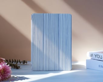 Blue Striped iPad Case With Pencil Slot For iPad 11/10/9, iPad Pro 11"12.9", iPad Air 7/6 11"13", iPad Pro 12.9"11"2024,iPad Mini 6/7, M4 M2