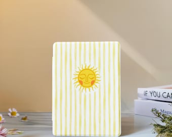 Sun Lines Kindle Case with Hand Strap for Paperwhite 12th 7" 11th 6.8", Kindle 2024 Colorsoft, Kindle 12th/11th/10th, Custom Kobo Clara Case