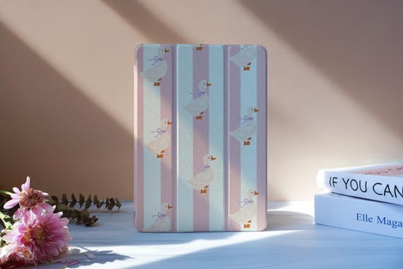 Bow Duck iPad Case With Pencil Slot For iPad 11/10 A16 10.9", 2025 iPad Air 7/6/5 Gen, Pro 11" 12.9", Mini 6/7, Custom iPad Cover, M2 M4