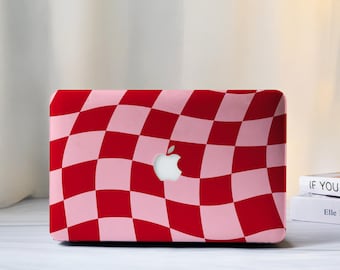 Funda con cuadrícula abstracta para MacBook Air de 15, 13 y 11 pulgadas, MacBook Pro de 13, 14, 15 y 16 pulgadas, fundas para portátiles M4, M3 y M2, modelos 2025, 2024 y 2023, funda personalizada para MacBook.