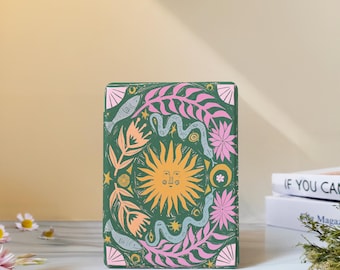 Tarot Sun Kindle Case with Hand Strap for Paperwhite 12th 7" 11th 6.8", Kindle 2024 Colorsoft, Kindle 12th/11th/10th, Custom Kobo Clara Case