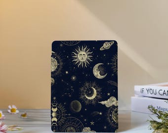 Funda Kindle Tarot negra con correa para Paperwhite 12.º de 7" y 11.º de 6.8", Kindle 2024 Colorsoft, Kindle 12.º, 11.º y 10.º, funda para Kobo Clara