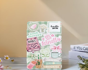 Book Collage Kindle Case with Hand Strap for Paperwhite 12th 7" 11th 6.8", Kindle 2024 Colorsoft,Kindle 12th/11th/10th,Kobo Clara Case Cover