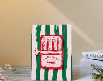 Sardine Can Kindle Case with Hand Strap for Paperwhite 12th 7" 11th 6.8", Kindle 2024 Colorsoft, Kindle 12th/11th/10th, Kobo Clara Case