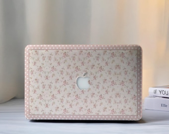 Floral Dots Hartschale für Air 15/13/11 Zoll, Macbook Pro 13/14/15/16, Laptoptasche M4 M3 M2, 2025 2024 2023
