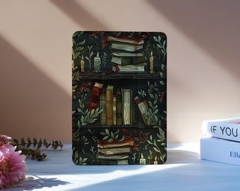 Etui Retro Library na iPada z miejscem na ołówek do iPada 11/10/9, iPada Pro 11"12,9", iPada Air 7/6 11"13", iPada Pro 12,9"11"2024, iPada Mini 6/7, M4, M2