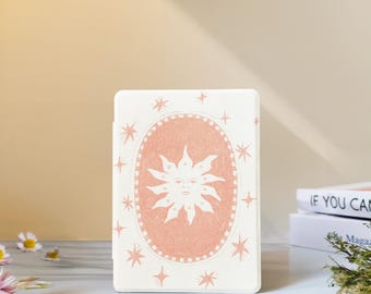 Etui Mystery Sun Kindle z paskiem na rękę do czytników Paperwhite 12th 7" 11th 6.8", Kindle 2024 Colorsoft, Kindle 12th/11th/10th, niestandardowe etui Kobo Clara