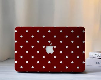 Red Dots Macbook Case Cover for Air 15/13/11 Inch, Macbook Pro 13/14/15/16, Laptop Sleeves M4 M3 M2, 2025 2024 2023 Protective MacBook Case