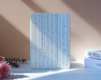 Striped Stars iPad Case With Pencil Slot For iPad 11/10/9, iPad Pro 11"12.9", iPad Air 7/6 11"13",iPad Pro 12.9"11"2024,iPad Mini 6/7, M2,M4