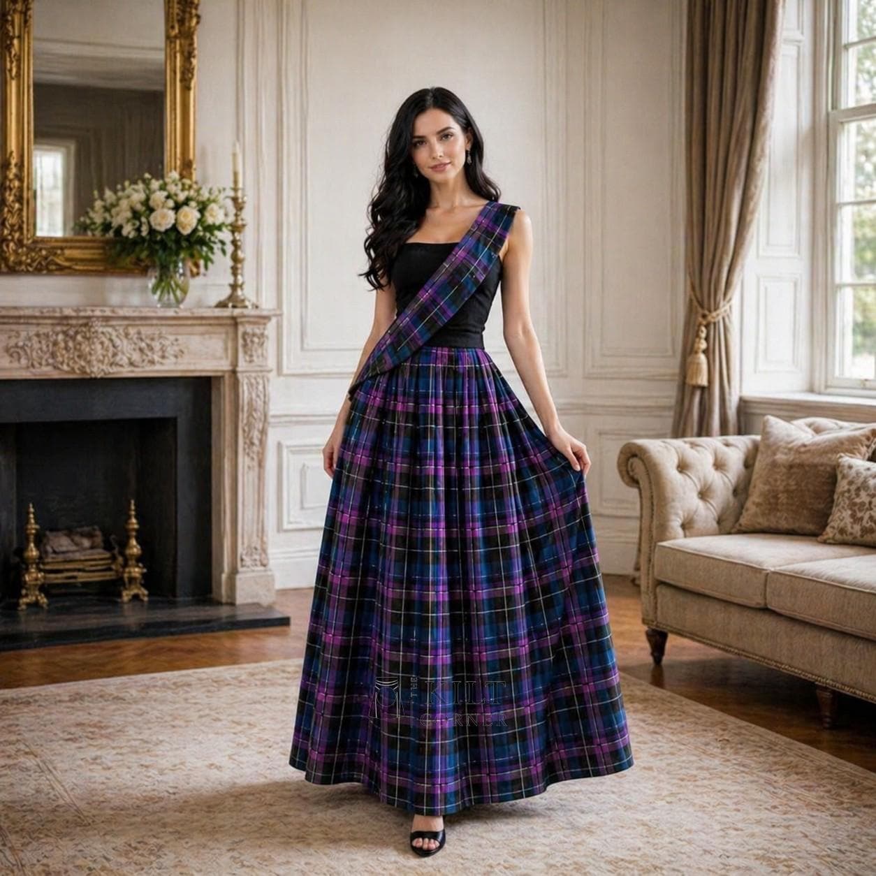 Tartan Evening Dress - Etsy