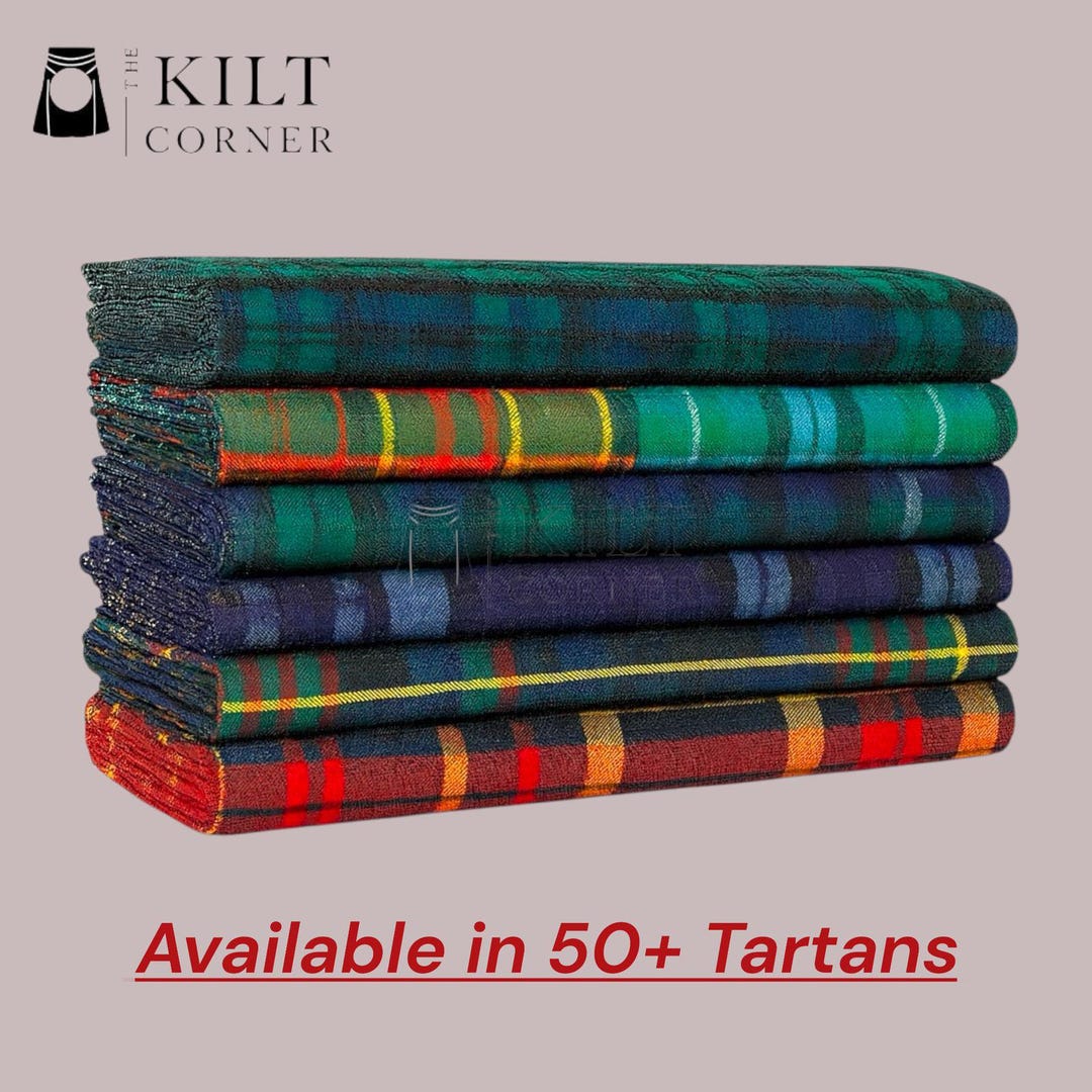 Scottish Plaid Tartan Wool Fabric Sold by Yards - 54" Width Acrylic ...