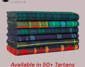 Scottish Plaid Tartan Wollstoff Verkauft Durch Yards - 54 "Breite Acrylwolle 13 Unzen Stoff Erhältlich in 50+ Clan Tartans