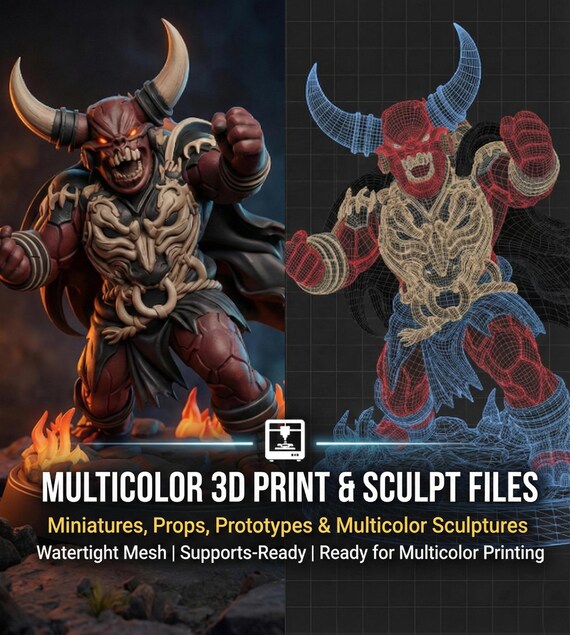 Professional 3D Modeling Service | Custom STL Files | Cosplay Props Game Characters Miniatures