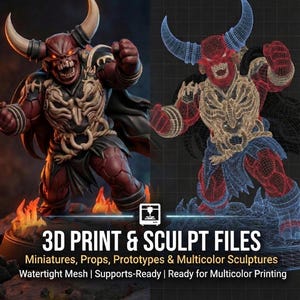 Servicio profesional de diseño de personajes 3D / Encargo de modelado STL personalizado para impresión de miniaturas y figuras