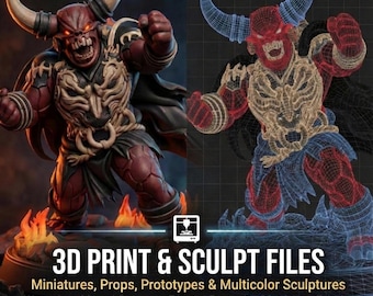 Professional 3D Character Design Service | Custom STL Modeling Commission for Miniature and Figure Printing