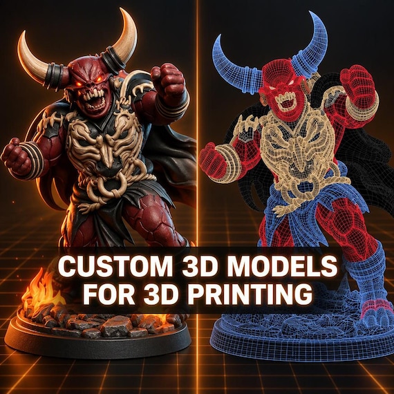 Custom 3D Model, STL Commission for Miniature and Figure Design