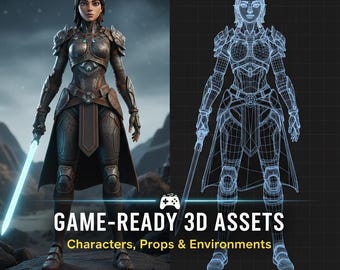 3D Modeling Service | Indie Game | Custom Characters & Props | Compatible with Unity and Unreal Engine