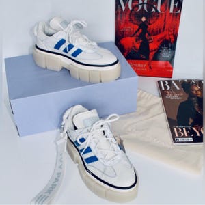 adidas gazelle silver green womens Adidas x Ivy Park Womens Super Sleek Chunky Shoes 'Halo Ivory' – Extra  Butter main image 1