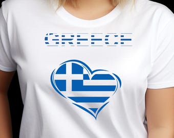 Greek Flag T-Shirt – Show Your Hellenic Pride, 100% cotton, made in Britain