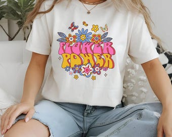 Women T shirt |Flower Power Tee – 100% Cotton| floral print