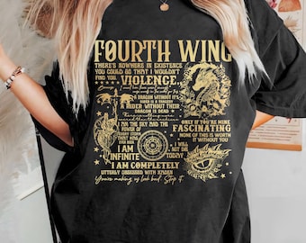 Comfort Colors Fourth Wing Shirt, Dragon Rider T-shirt , Riders Quadrant Tee, Basgiath War College Shirt, Violet Sorrengail Fantasy Book