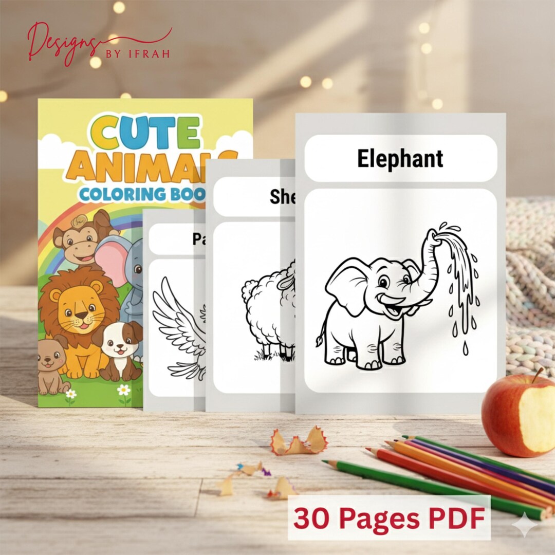 Libro para colorear de animales de la A a la Z para niños: Páginas ...