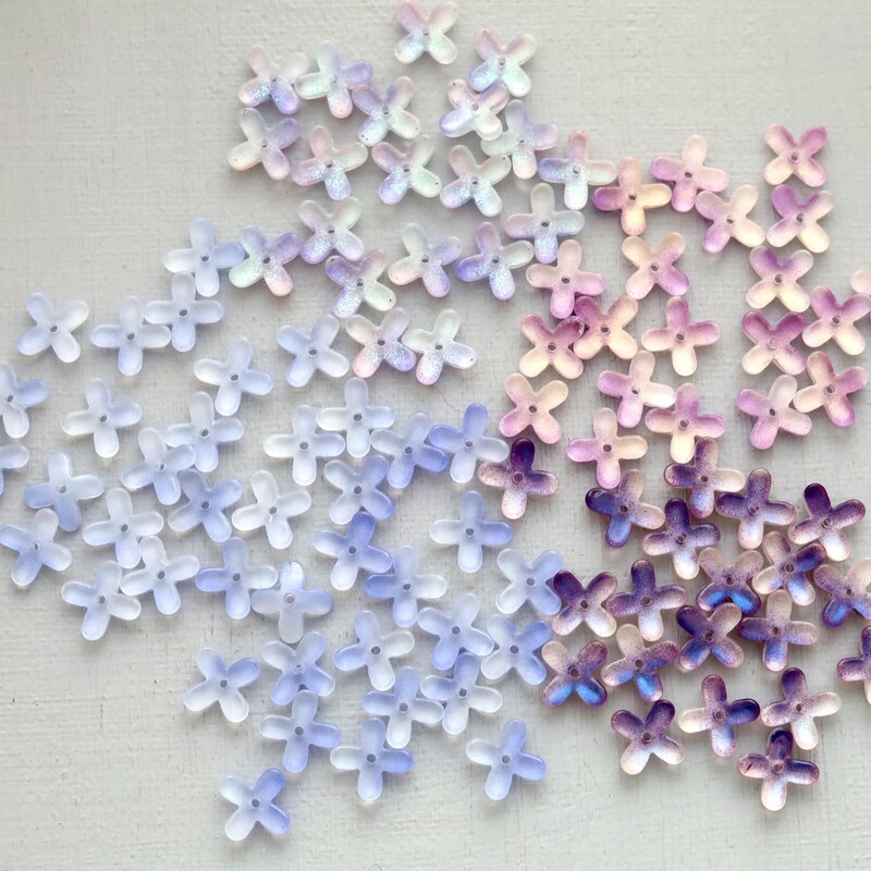 Stringlia Flower Lilac Flower Connectors - Etsy UK