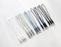 2pcs Phone Charm Strap. white blue colors handmade phone charm strap. lanyard charm strap. cell phone straps product logo
